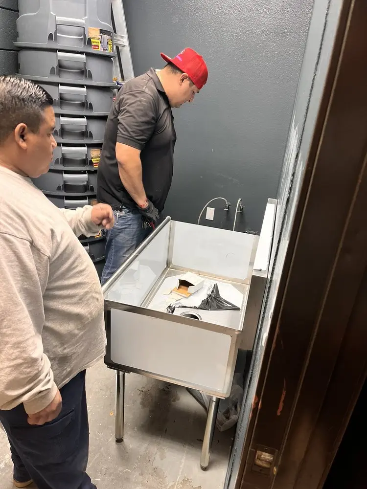 Commercial plumbing and sink installation in Silver Bluff